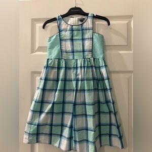 🩵 A.T.U.N. plaid sleeveless dress. NWOT.
